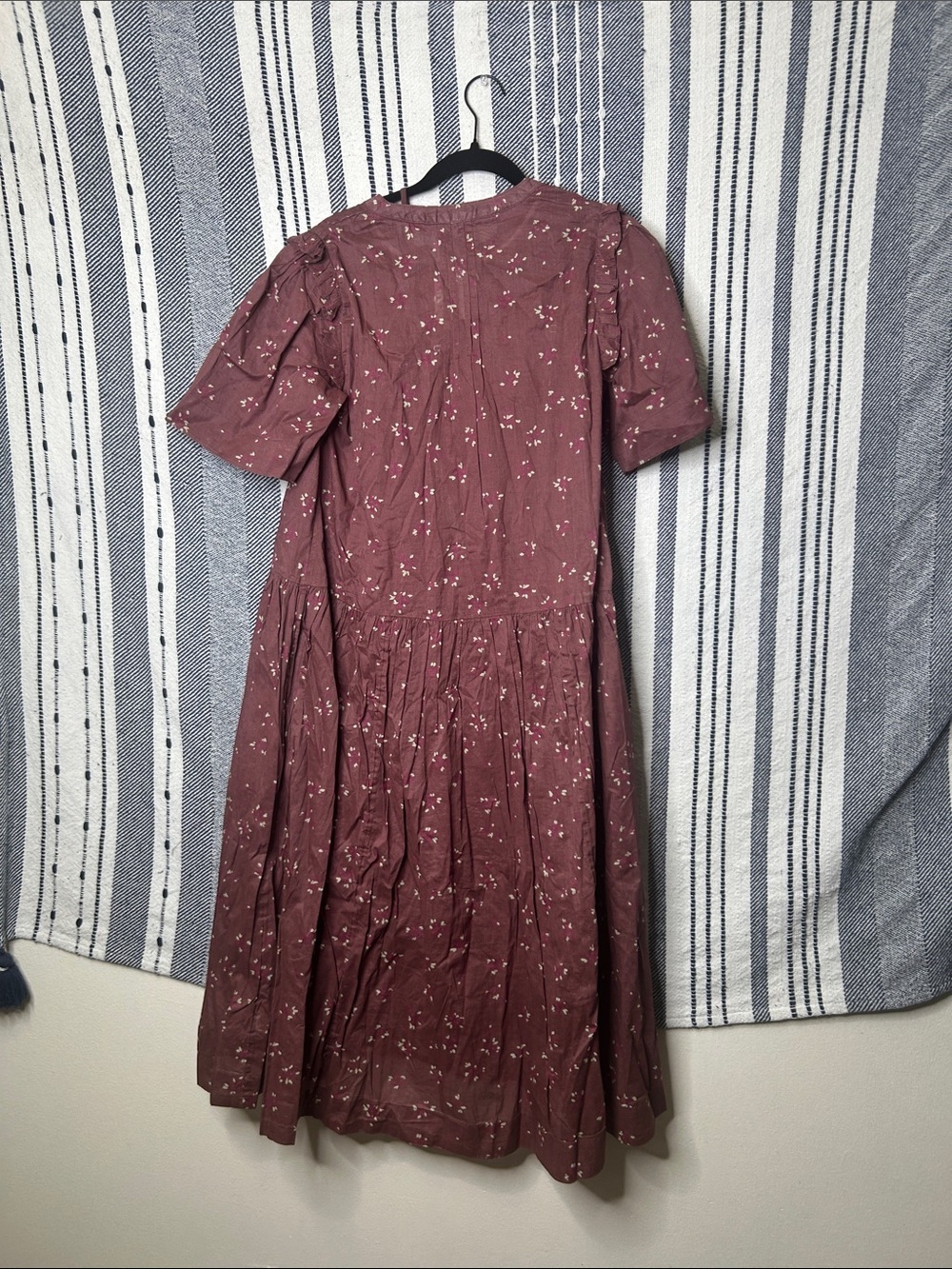 NWT Free People Bella Mae Midi Dress Boho Floral Prairie Cottagecore DusterFlowy - Picture 7 of 8